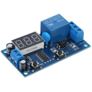 M&oacute;dulo rel&eacute; temporizador 12V controlador de tempo com contagem regressiva e ciclo intermitente infinito