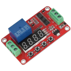 M&oacute;dulo Rel&eacute; FRM01 DC5V 1 Canal Multifuncional com Temporizador de Retardo em Loop e Auto-travamento