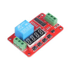M&oacute;dulo de Rel&eacute; FRM01 12V DC 1 Canal Multifuncional com Temporizador, Fun&ccedil;&atilde;o Loop e Auto-travamento