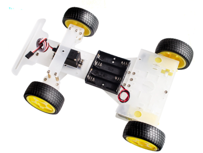 4 WD Single Layer Smart Car Chassis - Imagem 1
