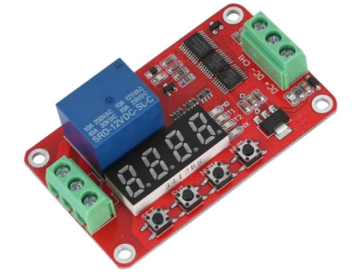 M&oacute;dulo de Rel&eacute; FRM01 DC24V 1 Canal Multifuncional com Temporizador de Retardo em Loop e Trava Autom&aacute;tica - Imagem 1