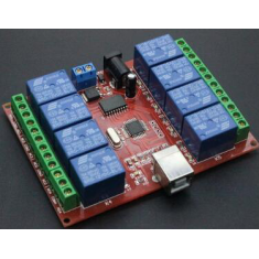 M&oacute;dulo de Rel&eacute; 8 Canais 12V USB