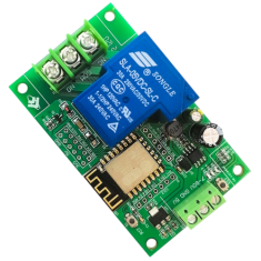 M&oacute;dulo Rel&eacute; 1 Canal 30A com ESP8266 (ESP-12F) WiFi e Fonte DC7-80/5V