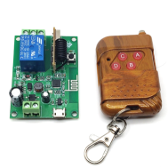 M&oacute;dulo Rel&eacute; 1 Canal 8-80V com WiFi e Controle Remoto RF 433 MHz