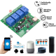 M&oacute;dulo de Rel&eacute;s WiFi 4 Canais DC5-32V com Temporizador Inteligente e Controle Remoto - Thumb - 1