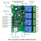 M&oacute;dulo de rel&eacute; 4 canais DC5-32V WiFi e RF com temporizador e controle remoto - Thumb - 1