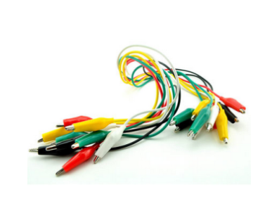 Cabos de teste el&eacute;tricos com clipes jacar&eacute; 50 cm, 10 unidades - Imagem 4