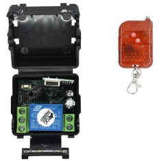 M&oacute;dulo Rel&eacute; 1 Canal 24 V 433 MHz com Controle Remoto Sem Fio