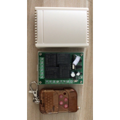 M&oacute;dulo rel&eacute; 4 canais 433 MHz 24 V com controle remoto sem fio