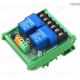 M&oacute;dulo de rel&eacute; 2 canais 30A 12V com isolamento por optoacoplador, suporta gatilho alto e baixo - Thumb - 1