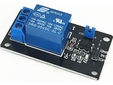 M&oacute;dulo de Rel&eacute; 1 Canal 12V DC com Optoisolamento - Imagem 1