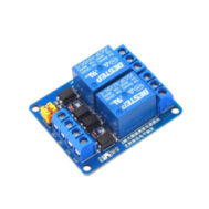 M&oacute;dulo de Rel&eacute; 2 Canais 5V BESTEP Ativa&ccedil;&atilde;o por N&iacute;vel Alto/Baixo Placa Azul