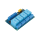 M&oacute;dulo de Rel&eacute; 4 Canais BESTEP 3V, acionamento por n&iacute;vel alto e baixo, placa azul - Thumb - 1
