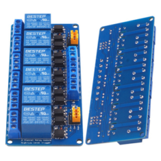 BESTEP M&oacute;dulo de Rel&eacute;s 6 Canais 3V com Disparo por N&iacute;vel Alto e Baixo Placa Azul