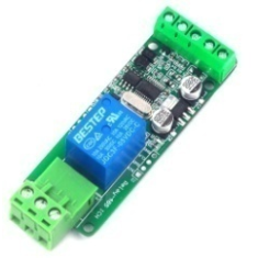 M&oacute;dulo Rel&eacute; 1 Canal 12V Modbus RTU RS485 com Isolamento por Optoacoplador para MCU e Arduino