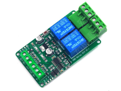 M&oacute;dulo Rel&eacute; 2 Canais 12V RS485 Modbus RTU com Isolamento por Optoacoplador na Entrada para MCU/Arduino - Imagem 1