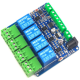 M&oacute;dulo de Rel&eacute; 4 Canais 12V com RS485 Modbus RTU e isolamento por optoacoplador para MCU/Arduino - Thumb - 1