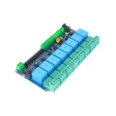 M&oacute;dulo de Rel&eacute;s 8 Canais 5V RS485 com Isolamento por Optoacoplador Modbus RTU para Arduino