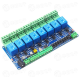 M&oacute;dulo Rel&eacute; 8 Canais 12V com Isolamento por Optoacoplador e Interface RS485 Modbus RTU para MCU/Arduino - Thumb - 1