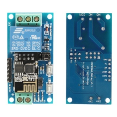 M&oacute;dulo Rel&eacute; Wi‑Fi ESP8266 (ESP-01) 5V 1 Canal com Controle Remoto