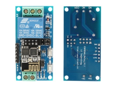 M&oacute;dulo Rel&eacute; Wi‑Fi ESP8266 (ESP-01) 5V 1 Canal com Controle Remoto - Imagem 1