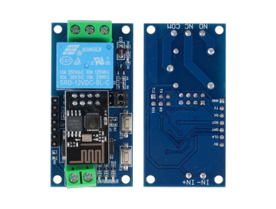 M&oacute;dulo rel&eacute; WiFi 1 canal ESP8266 (ESP-01) 12V, controle remoto - Imagem 1