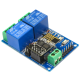 M&oacute;dulo Rel&eacute; WiFi 2 Canais ESP8266 (ESP-01) 5V, Controle Remoto - Thumb - 1