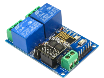 M&oacute;dulo Rel&eacute; WiFi 2 Canais ESP8266 (ESP-01) 5V, Controle Remoto - Imagem 1