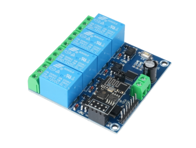 M&oacute;dulo Rel&eacute; WiFi ESP8266 ESP-01 4 Canais 12V Controle Remoto - Imagem 1
