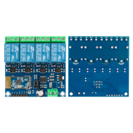M&oacute;dulo Rel&eacute; 4 Canais 5V DC Bluetooth, Controle Remoto Inteligente por Celular e Internet