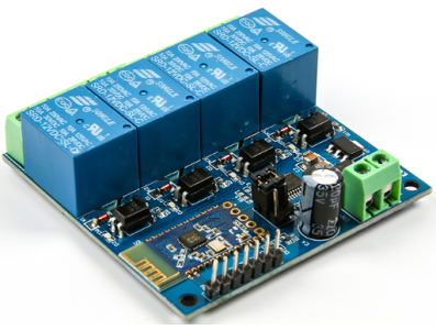M&oacute;dulo Rel&eacute; Sem Fio Bluetooth 12V 4 Canais Controle Remoto por Celular e Internet - Imagem 7