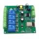M&oacute;dulo Rel&eacute; WiFi ESP8266 4 Canais ESP-12F AC 90-250V Placa de Desenvolvimento com Fonte AC/DC 5V, 7-28V, 5-80V - Thumb - 1