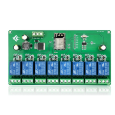 M&oacute;dulo Rel&eacute; WiFi 8 Canais ESP8266 ESP-12F Placa de Desenvolvimento 5V/7-28V