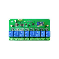 M&oacute;dulo rel&eacute; Bluetooth 8 canais, alimenta&ccedil;&atilde;o 5V/7&ndash;28V, placa de desenvolvimento