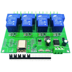 M&oacute;dulo Rel&eacute; 4 Canais WiFi ESP8266 (ESP-12F) Placa de Desenvolvimento DC 7-28V / 5V 30A
