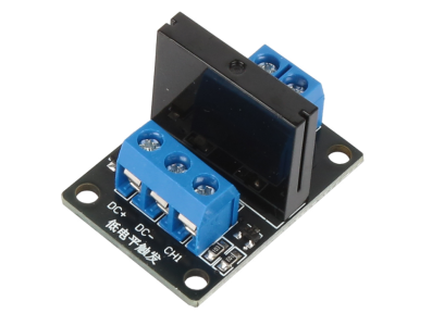 M&oacute;dulo Rel&eacute; de Estado S&oacute;lido (SSR) 1 Canal 24V Controle DC N&iacute;vel Baixo 250V 2A com Fus&iacute;vel Resistivo - Imagem 1