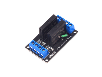 M&oacute;dulo SSR 2 Canais 12V N&iacute;vel Baixo Controle DC 250V 2A com Fus&iacute;vel Resistivo - Imagem 1
