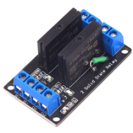 M&oacute;dulo SSR 2 Canais 12V N&iacute;vel Baixo Controle DC 250V 2A com Fus&iacute;vel Resistivo