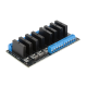 M&oacute;dulo de rel&eacute; estado s&oacute;lido (SSR) 8 canais 3&ndash;24V, controle DC por n&iacute;vel baixo com fus&iacute;vel resistivo - Thumb - 1