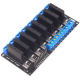 M&oacute;dulo rel&eacute; de estado s&oacute;lido SSR 8 canais 5V, acionamento n&iacute;vel alto DC 250V 2A com fus&iacute;vel resistivo - Thumb - 1