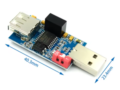 M&oacute;dulo isolador USB 1 canal ADUM3160 - Imagem 1
