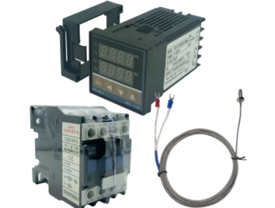 Termostato REXC100, rel&eacute; CJX2-0910 e termopar tipo K 1 m, sa&iacute;da 220V - Imagem 1