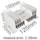 Base dissipador de calor em alum&iacute;nio formato M para rel&eacute; de estado s&oacute;lido (SSR) monof&aacute;sico, tipo pequeno, para 10A a 100A - Thumb - 1