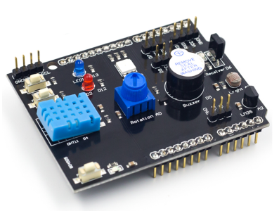 Placa de expans&atilde;o 9 em 1 multifuncional com sensores DHT11 e LM35 compat&iacute;vel com Arduino UNO (Sunleph) - Imagem 7
