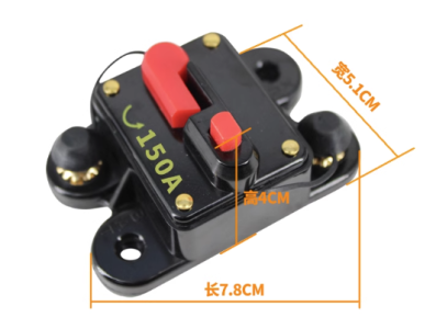 Disjuntor DC 12 a 24 V 150 A - Imagem 1