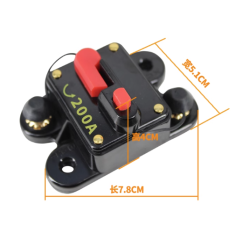 Disjuntor DC 12V a 24V 200A, prote&ccedil;&atilde;o el&eacute;trica