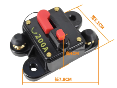 Disjuntor DC 12V a 24V 200A, prote&ccedil;&atilde;o el&eacute;trica - Imagem 1