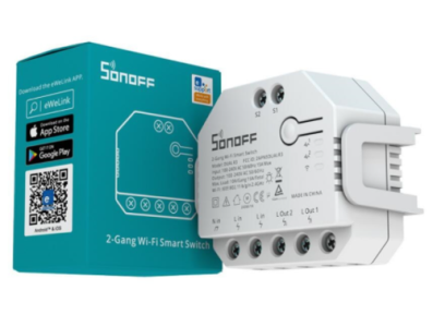 Sonoff Dual R3 Interruptor On/Off Wi-Fi com Controle Remoto por Celular e Controle de Voz Siri - Imagem 7