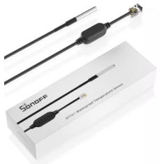 Sensor de temperatura WTS01 &agrave; prova d'&aacute;gua com cabo de 1,5 m para THR3 Elite, Ecossistema SONOFF