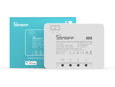 SONOFF POWR3 M&oacute;dulo de Automa&ccedil;&atilde;o Interruptor Inteligente Wi‑Fi com Controle Remoto - Imagem 1